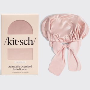 Blush Oversized Satin Bonnet